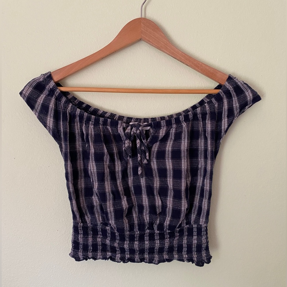 Tilly’s Ivy + Main Off-Shoulder Cottagecore Crop Top w/ Bow Detail | Size Small